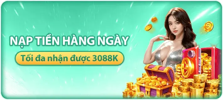 888vndapp Nạp tiền hàng ngày nhận thưởng tối đa 3.088k